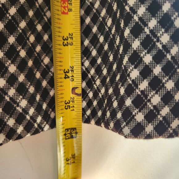 NWT SPANX Women’s XL Ponte Jacquard Mini Dress Black And White Bodycon Stretch - Picture 3 of 3